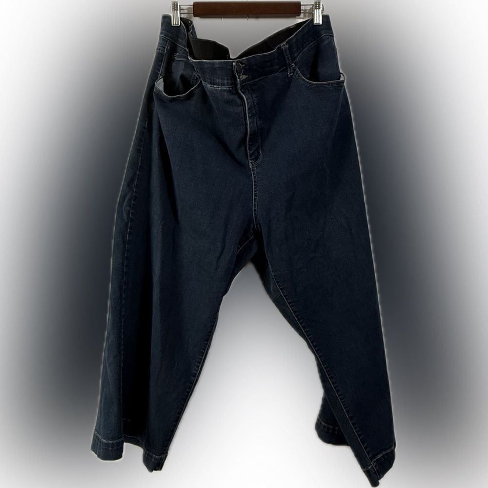 Terra & Sky Relaxed Blue Jeans with‎ Classic Dark Wash